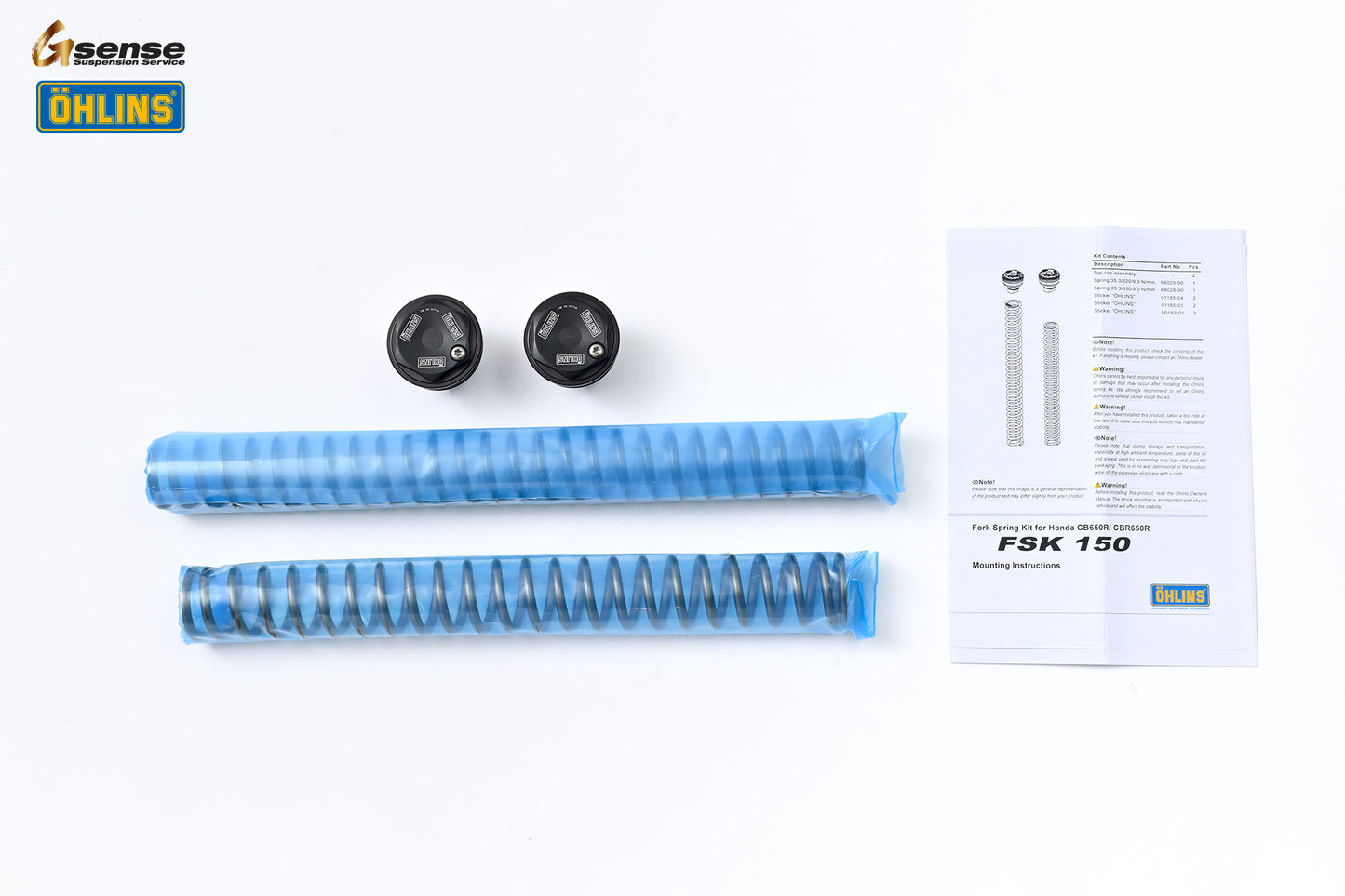 OHLINS FSK150トップキャップ＆スプリングキット