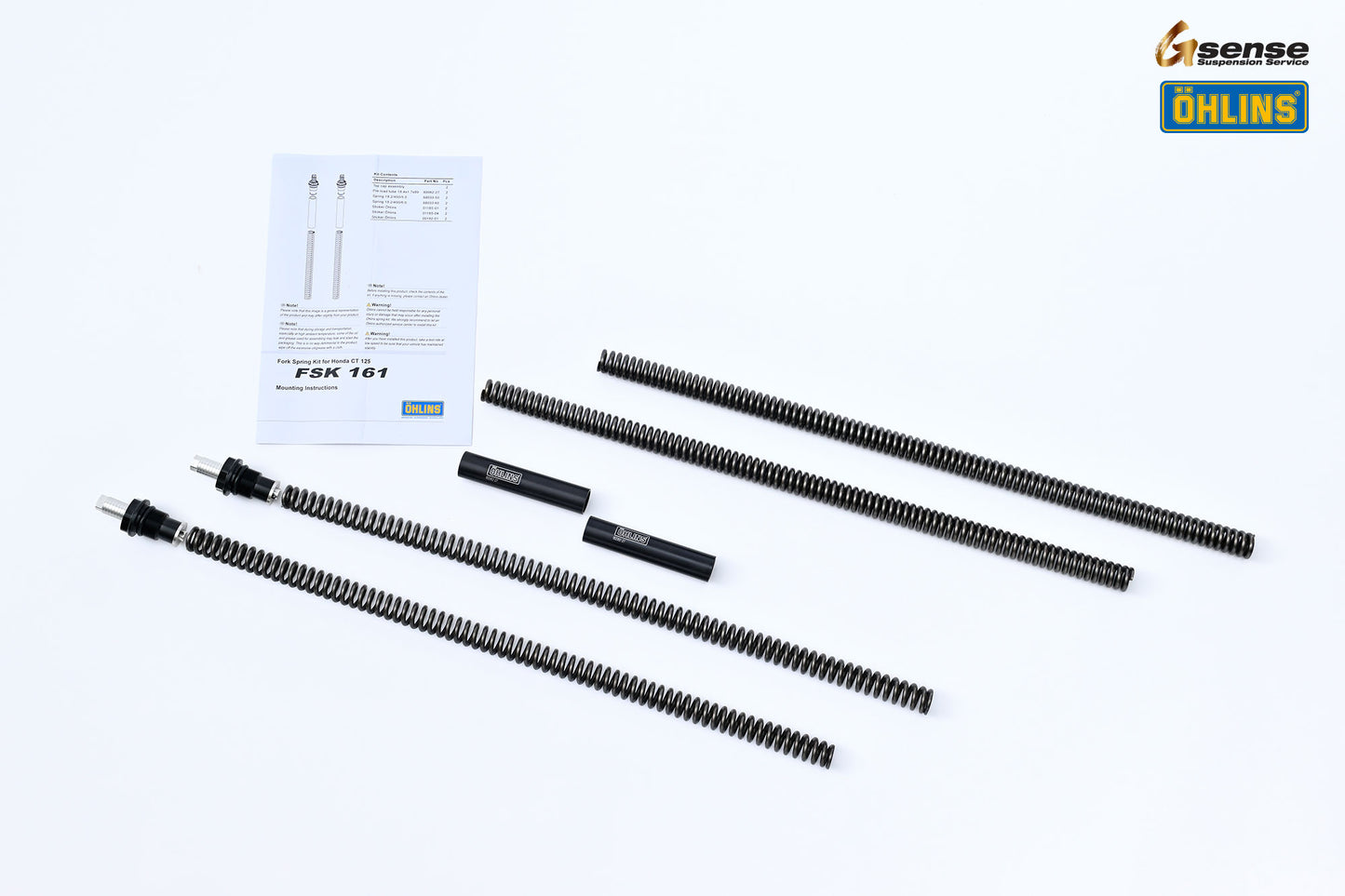 OHLINS FSK161 フロントフォークキャップ＆スプリングキット