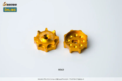 OHLINSグランドツインショック用 Compアジャスター TTX-RTタイプ左右セット